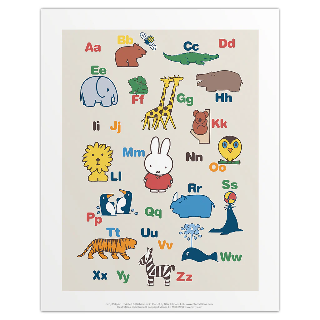 Miffy Alphabet Mini Poster