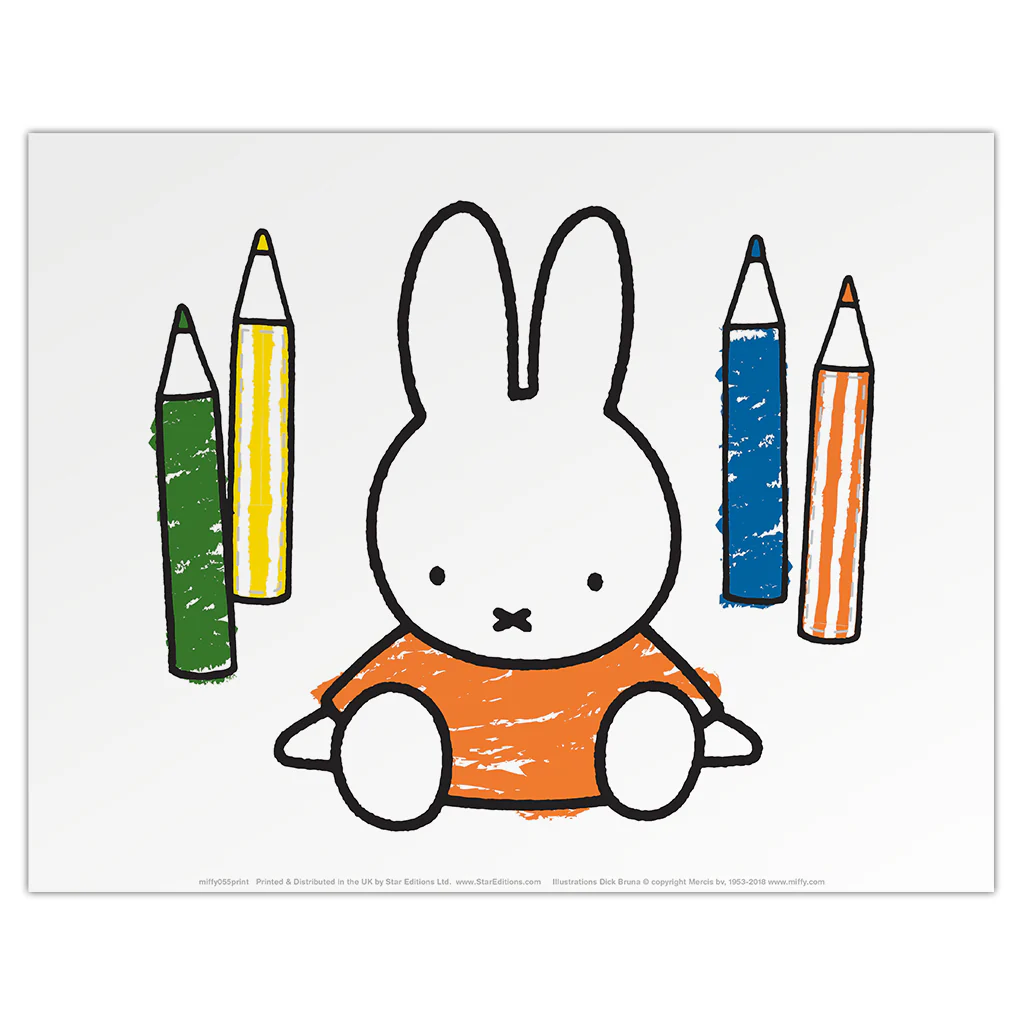 Miffy Colouring Pencils Mini Poster