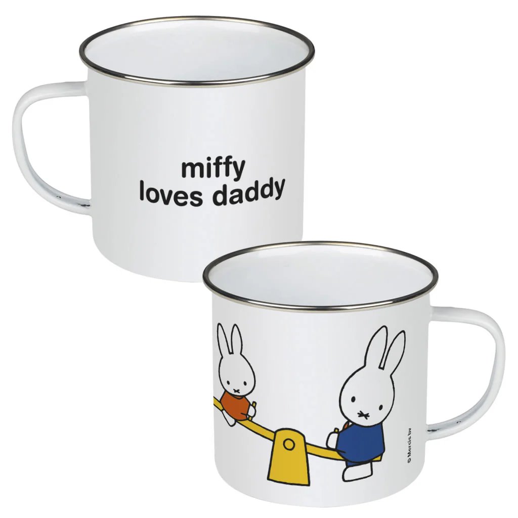 miffy loves daddy  Personalised Enamel Mug
