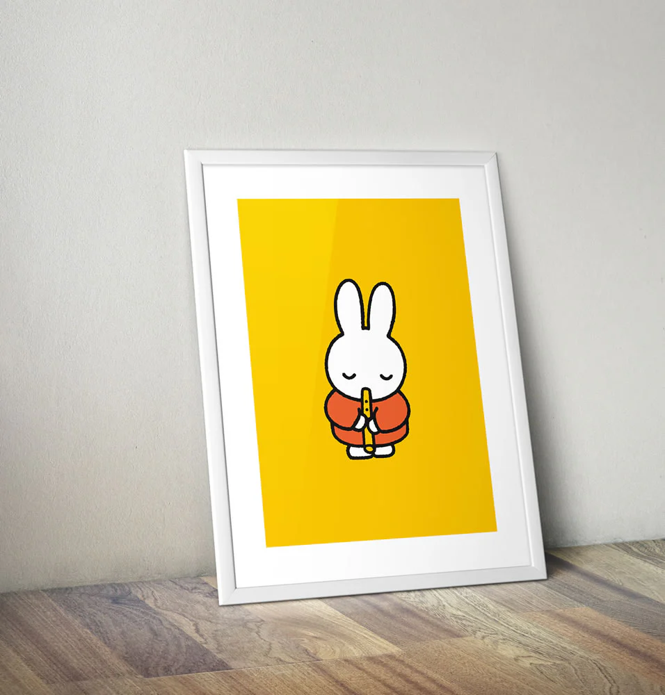 Miffy Playing the Recorder Framed Mini Poster