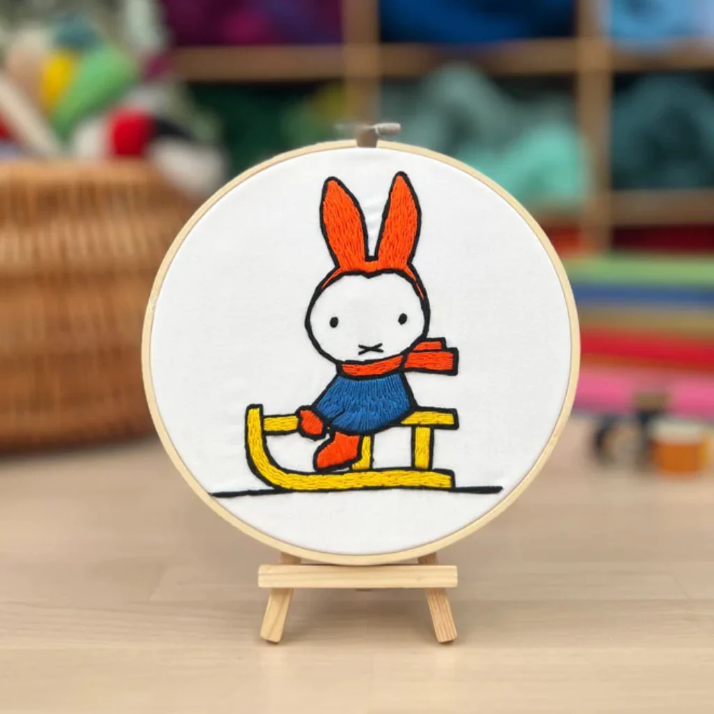 Miffy Sledging Embroidery Kit - Image 3