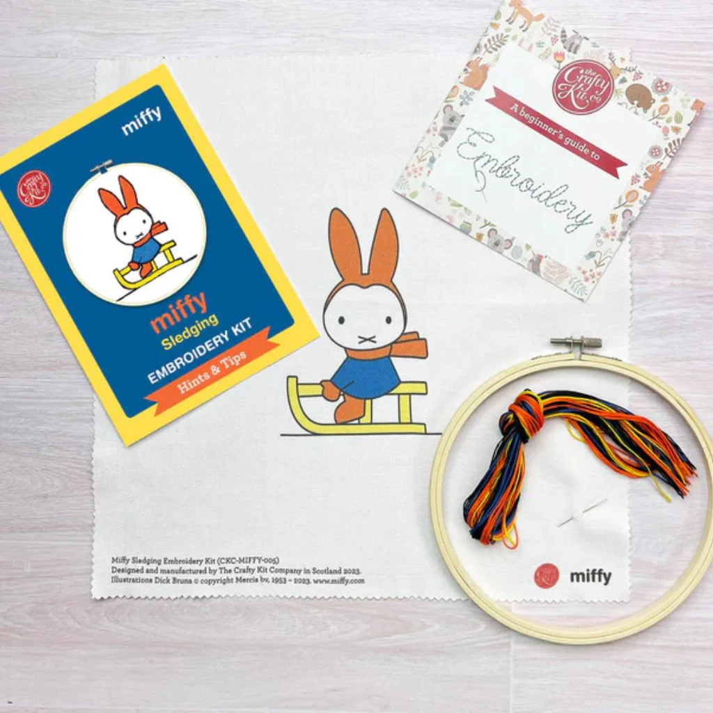 Miffy Sledging Embroidery Kit - Image 4
