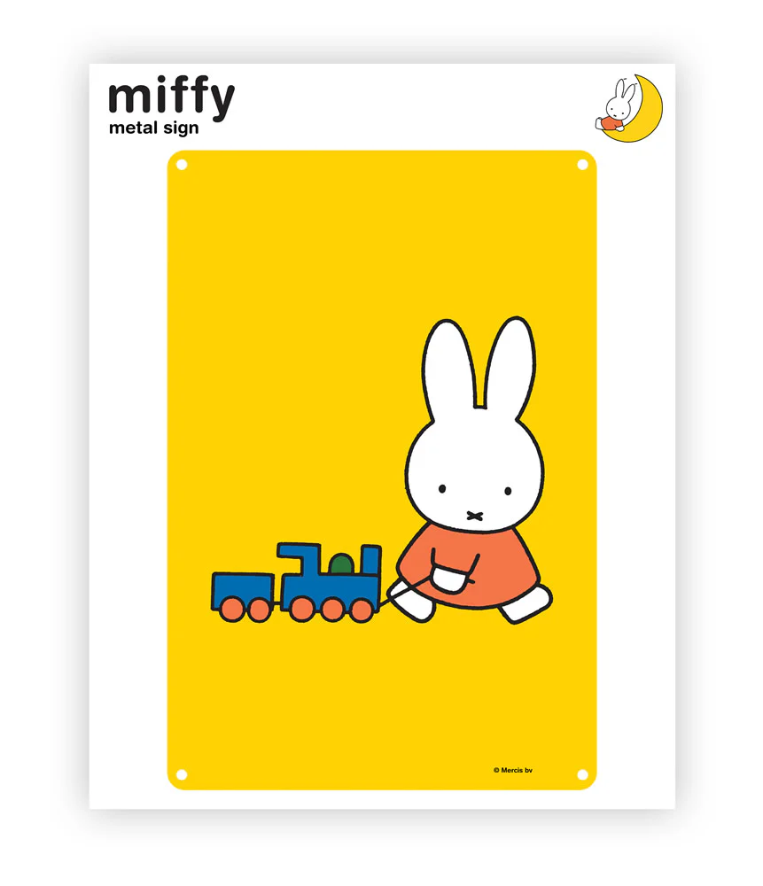 Miffy train Metal Sign
