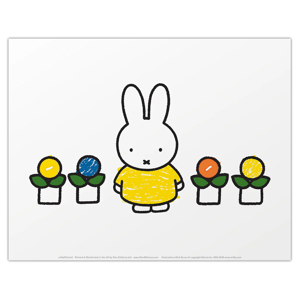 Miffy Yellow Dress Mini Poster